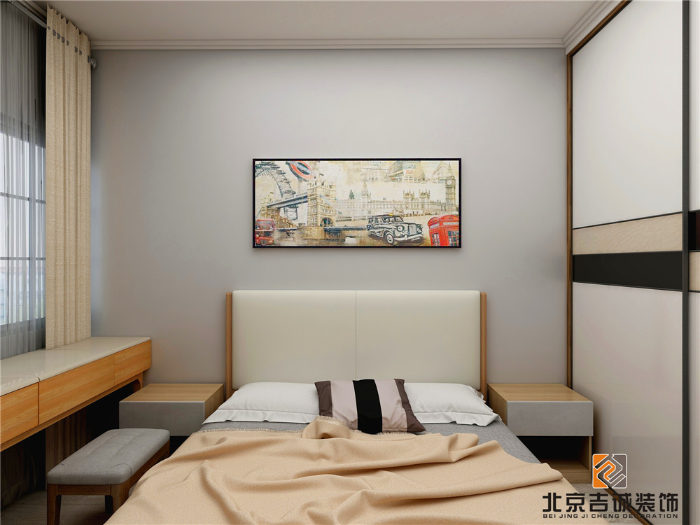 龍湖九里晴川-現(xiàn)代簡(jiǎn)約-臥室設(shè)計(jì)效果圖